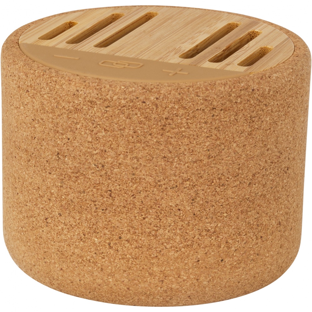 Logotrade mainoslahjat kuva: Cerris 5 W:n Bluetooth®-kaiutin korkkimateriaalia