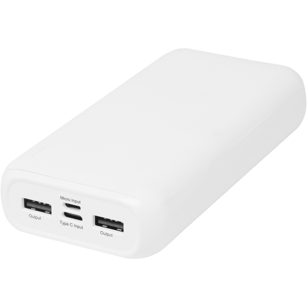 Logotrade mainoslahja tuotekuva: Electro 20 000 mAh:n varavirtalähde kierrätetystä muovista 