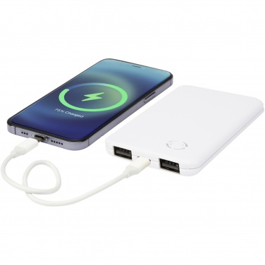 Logotrade liikelahjat mainoslahjat tuotekuva: Slender dual ohut varavirtalähde, 4 000 mAh