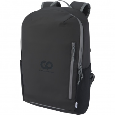 Logotrade mainostuote tuotekuva: Aqua 15" GRS-kierrätetty vedenkestävä reppu kannettavalle tietokoneelle 21 l