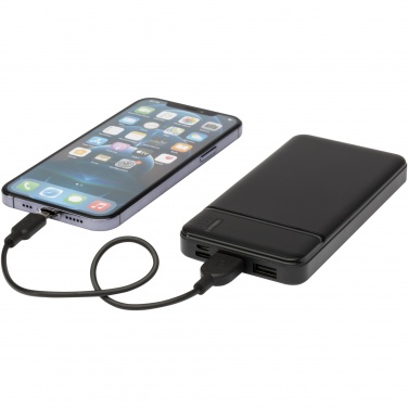Logo trade mainoslahja kuva: Loop 10 000 mAh:n varavirtalähde kierrätetystä muovista 