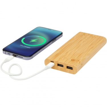 Logotrade liikelahja mainoslahja kuva: Tulda-varavirtalähde, 10,000 mAh, bambua