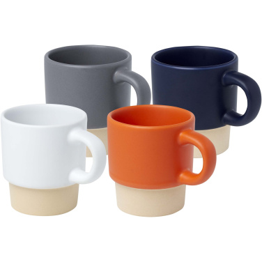 Logotrade mainoslahjat kuva: Olympia 130 ml:n pinottava savipohjainen espressokuppi