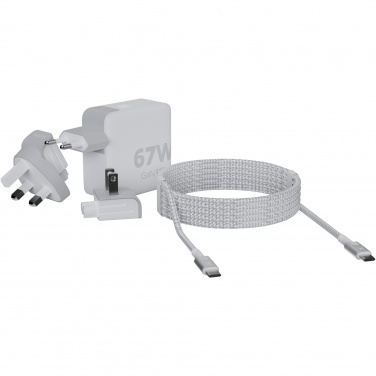 Logotrade liikelahjat mainoslahjat tuotekuva: Xtorm XVC2067 GaNUltra 67 W matkalaturi 100 W USB-C PD -kaapelilla