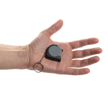 Logo trade liikelahjat mainoslahjat kuva: MeasureMate RCS kierrätetty ABS 1 m metrimitta avaimenperä
