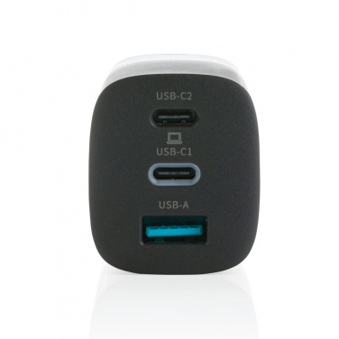 Logotrade mainostuote tuotekuva: Philips 65 W erittäin nopea PD 3-porttinen USB-laturi