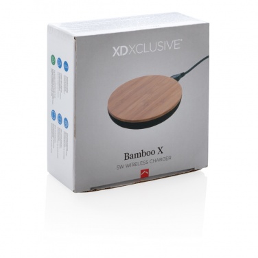 Logotrade mainoslahjat kuva: Langaton, 5 W:n Bamboo X -laturi