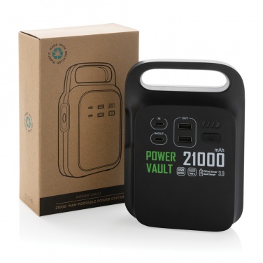 Logo trade mainostuotet tuotekuva: Power Vault 21000 kannettava virta-asema RCS muovista