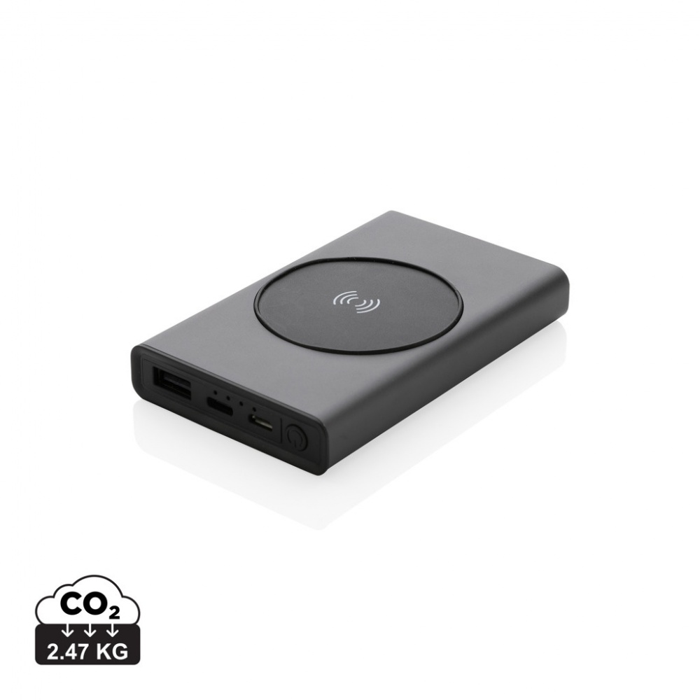 Logo trade liikelahja kuva: Terra RCS alumiininen 5000 mAh 5w langaton varavirtalähde