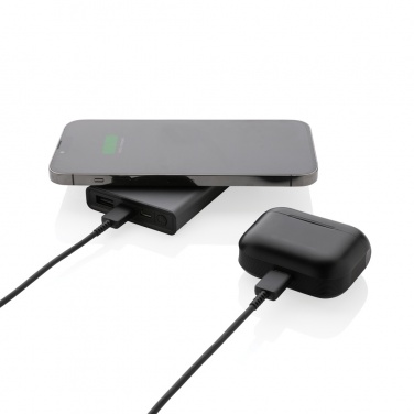 Logo trade mainoslahja kuva: Terra RCS alumiininen 5000 mAh 5w langaton varavirtalähde