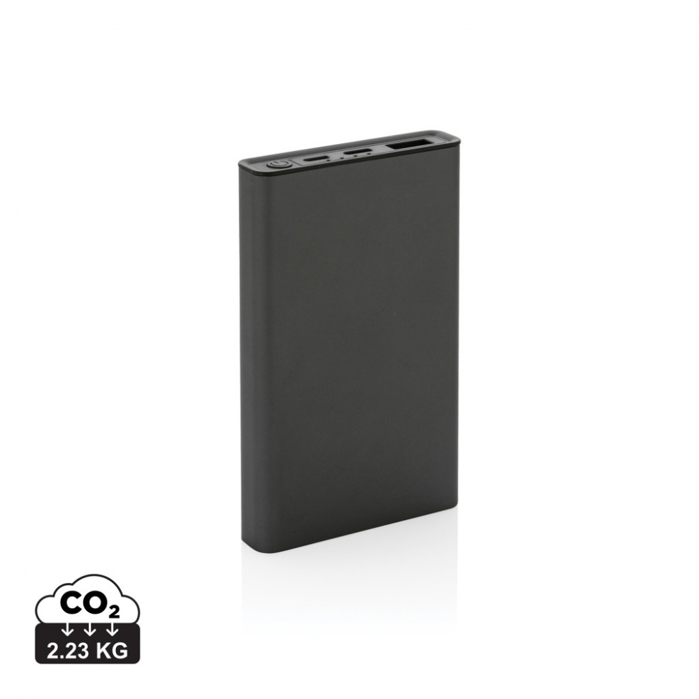 Logo trade liikelahja mainoslahja tuotekuva: Terra RCS virtapankki 5000mAh kierrätetystä alumiinista