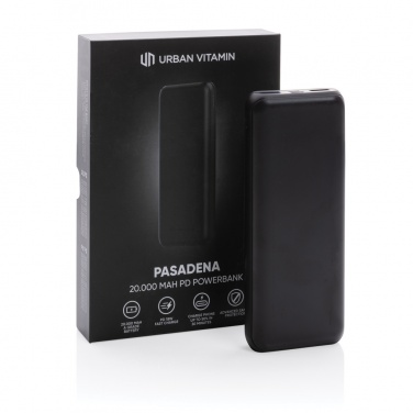 Logotrade liikelahja tuotekuva: Urban Vitamin Pasadena 20000 mAh PD varavirtalähde