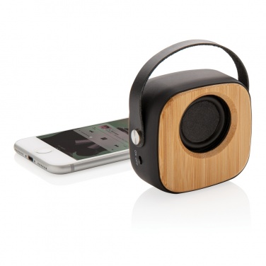 Logotrade mainostuotet kuva: Langaton 3 W Fashion-bambukaiutin