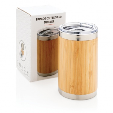 Logotrade liikelahja mainoslahja kuva: Coffee to go -bambutermosmuki