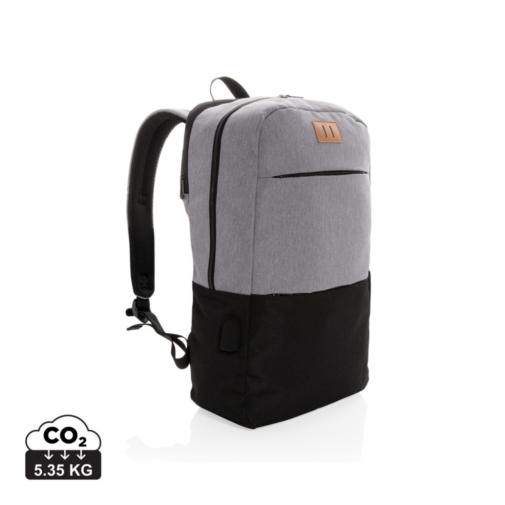 Logotrade liikelahjat mainoslahjat tuotekuva: Moderni PVC-vapaa 15,6"" USB & RFID -laptopreppu