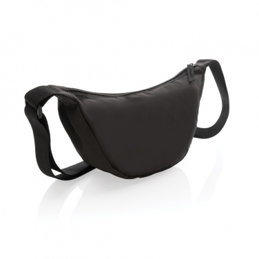 Logotrade mainoslahjat ja liikelahjat tuotekuva: Crescent AWARE™ RPET puolikuun muotoinen crossbody -laukku