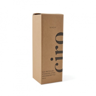 Logotrade mainoslahjat ja liikelahjat tuotekuva: VINGA Ciro RCS kierrätetty teräs tyhjiöpullo 580 ML