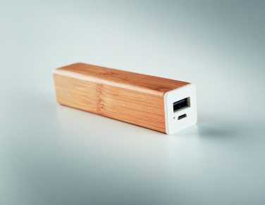 Logotrade mainostuote tuotekuva: Bambu varavirtalähde 2200 mAh POWERBAM