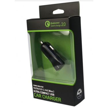 Logo trade mainostuote kuva: Autolaturi (Qualcomm Quick Charge 3.0)