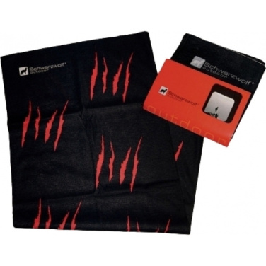 Logotrade mainoslahjat ja liikelahjat tuotekuva: Monikäyttöinen huivi BANDANA Schwarzwolf