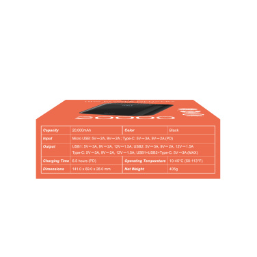 Logotrade mainostuotet kuva: Virtapankki Silicon Power QS28 20000 mAh