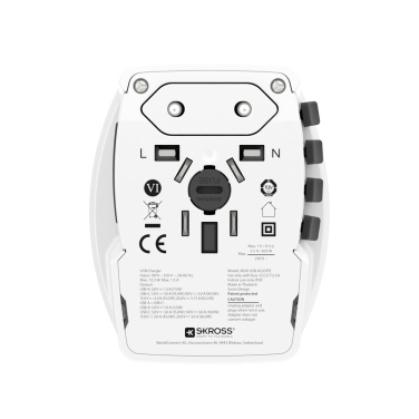Logotrade mainostuotet kuva: SKROSS World Travel adapteri MUV 65W PD USB C -kaapelilla