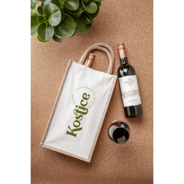 Logo trade mainostuotet tuotekuva: Juuttikangas Double Wine Bag