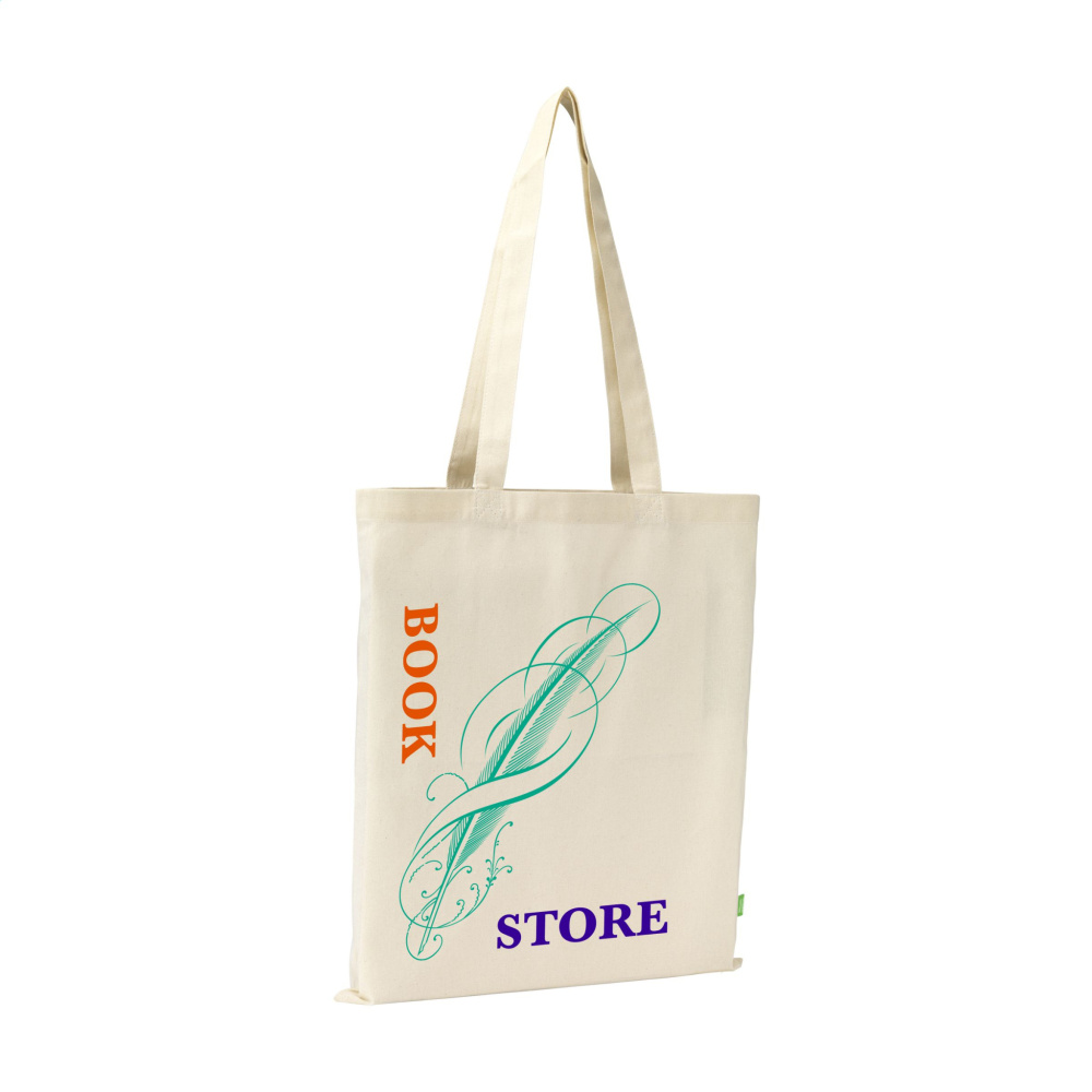 Logo trade liikelahjat tuotekuva: Luomupuuvillainen GOTS Shopper (140 g/m²) pussi