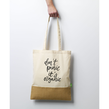 Logotrade mainoslahjat ja liikelahjat tuotekuva: Combi Organic Shopper (160 g/m²) pussi