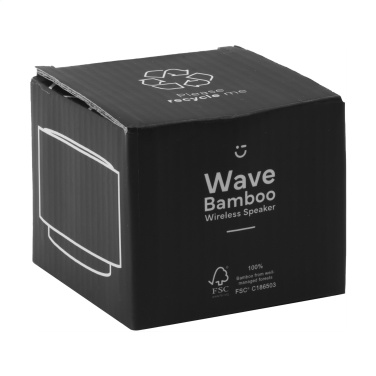 Logotrade liikelahjat mainoslahjat tuotekuva: Langaton Wave Bamboo -kaiutin