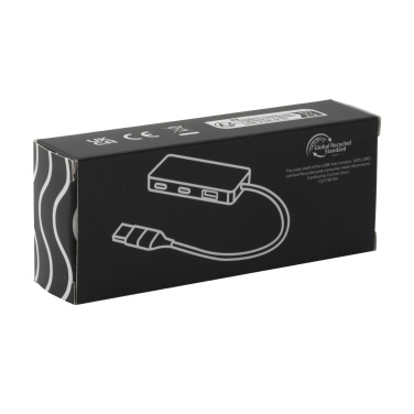 Logo trade liikelahjat tuotekuva: Tecco GRS Kierrätetty Alu USB Hub