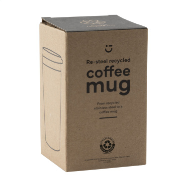 Logo trade liikelahjat mainoslahjat kuva: Re-Steel RCS kierrätetty kahvimuki 380 ml lämpökuppi