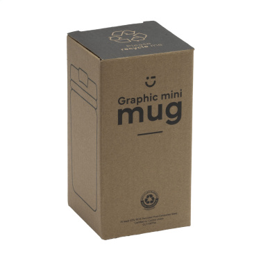Logotrade mainostuote tuotekuva: Graafinen Mini Muki RCS kierrätetystä teräksestä 250 ml lämpökuppi