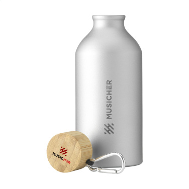 Logo trade liikelahjat mainoslahjat kuva: AluBamboo GRS Kierrätetty Alu 500 ml vesipullo