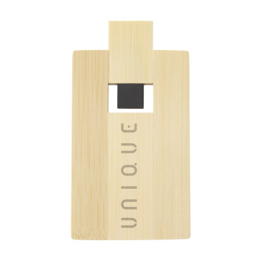 Logotrade mainostuote tuotekuva: Luottokortti USB Bamboo 32GB