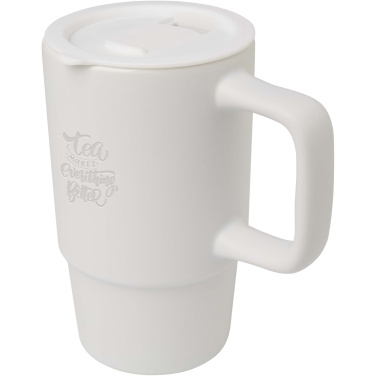 Logotrade liikelahja mainoslahja kuva: Carter keramiikkamuki muovikannella, 450 ml