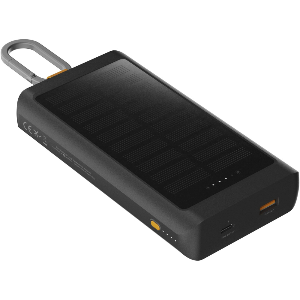 Logo trade liikelahja mainoslahja tuotekuva: Xtorm XG2S101 Go2 aurinkovaravirtalähde valolla, 10 000 mAh ja 15 W