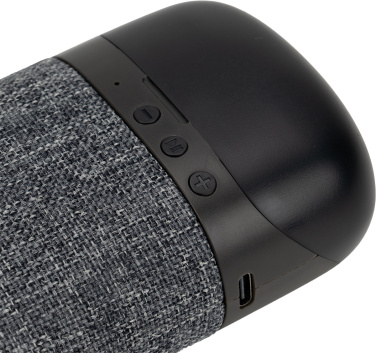 Logo trade liikelahjat mainoslahjat kuva: Bluetooth-kaiutin HF01 sisäänrakennetuilla nappikuulokkeilla 2-in-1