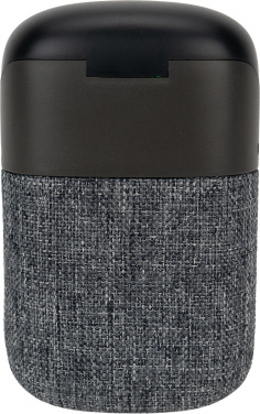 Logo trade liikelahjat mainoslahjat kuva: Bluetooth-kaiutin HF01 sisäänrakennetuilla nappikuulokkeilla 2-in-1