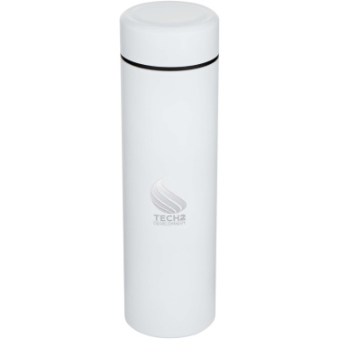 Logo trade liikelahjat tuotekuva: Taylor 450 ml:n tuplaseinäinen, ruostumattomasta teräksestä valmistettu termospullo teesuodattimella
