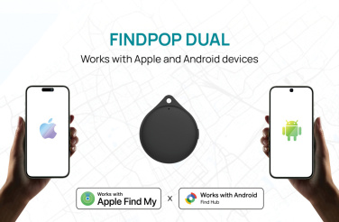 Logo trade mainoslahjat tuotekuva: Findpop Dual RCS -esineiden paikannin (IPX5)