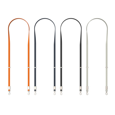 Logo trade liikelahjat tuotekuva: Nivo RCS-kierrätetty PET crossbody-kaulanauha