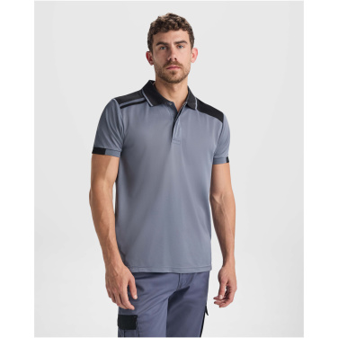 Logotrade liikelahjat kuva: Samurai antibakteerinen lyhythihainen unisex-poolopaita 160 g/m2