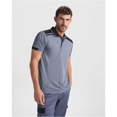 Logotrade liikelahjat mainoslahjat tuotekuva: Samurai antibakteerinen lyhythihainen unisex-poolopaita 160 g/m2