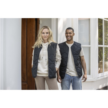 Logotrade reklaminiai produktai nuotrauka: Kvarcinis GRS perdirbtas unisex dygsniuotas liemenėlis
