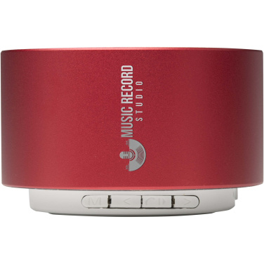 Logotrade firminės dovanos nuotrauka: „Ankaa“ 3 W perdirbto aliuminio belaidis „Bluetooth®“ garsiakalbis