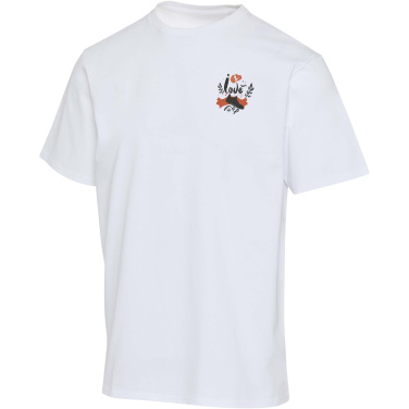 Logotrade reklaminiai produktai nuotrauka: Lucas 280 g/m2 unisex OCS ekologiški dideli marškinėliai