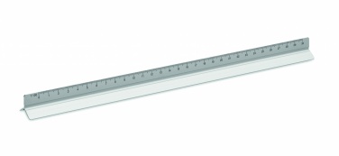 Logotrade biznesa dāvanas foto: 30 cm lineāls no alumīnija