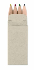 4 mini krāsaini zīmuļi