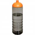 H2O Active® Eco Treble спортивная бутылка объемом 750 мл с куполообразной крышкой , Уголь/Апельсин